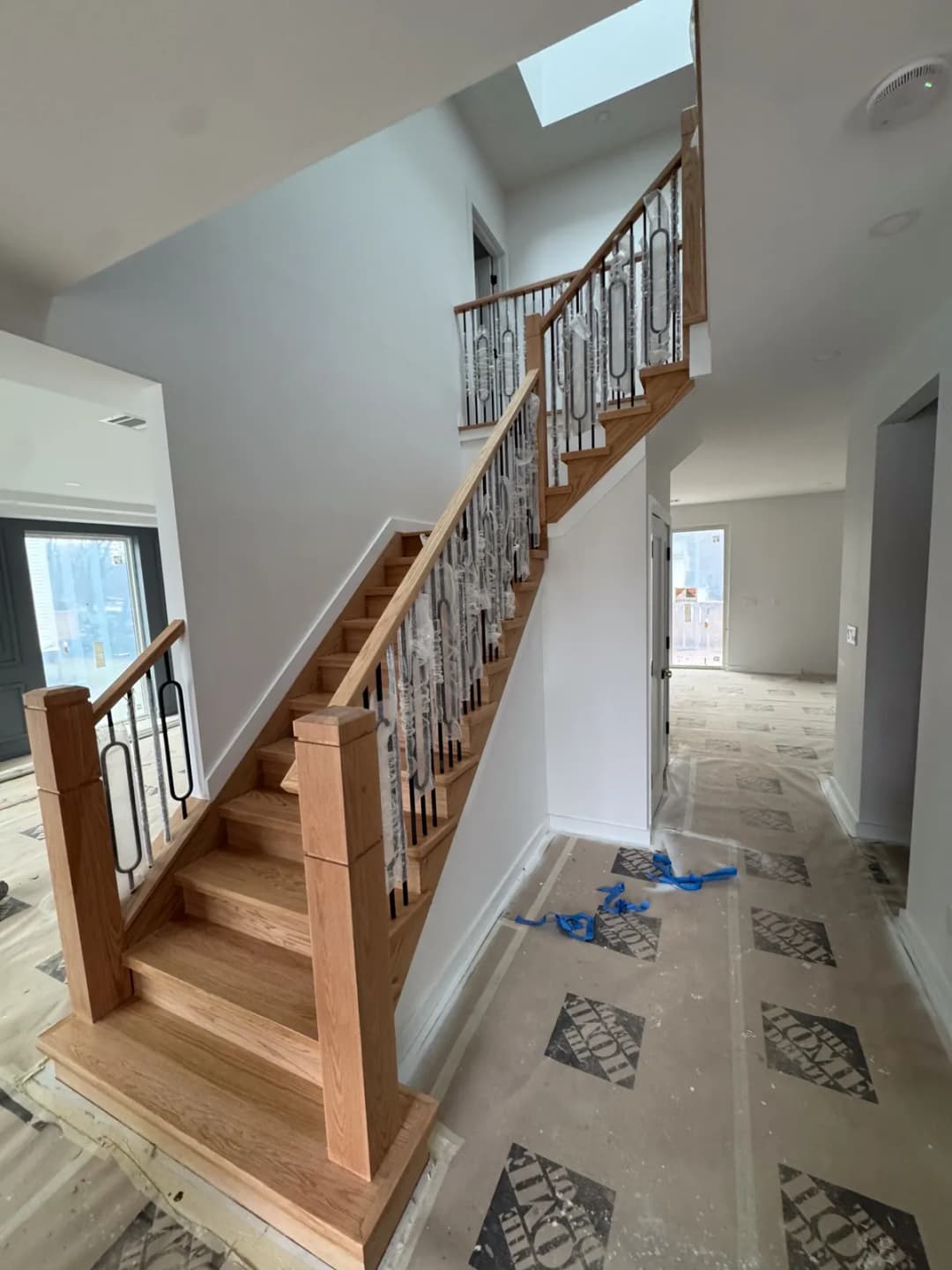 Hardwood floor refinishing project by Summit Home Services