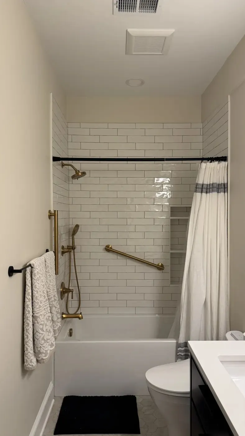 Finished Princeton NJ bathroom tub and tile remodel by Summit Home Services